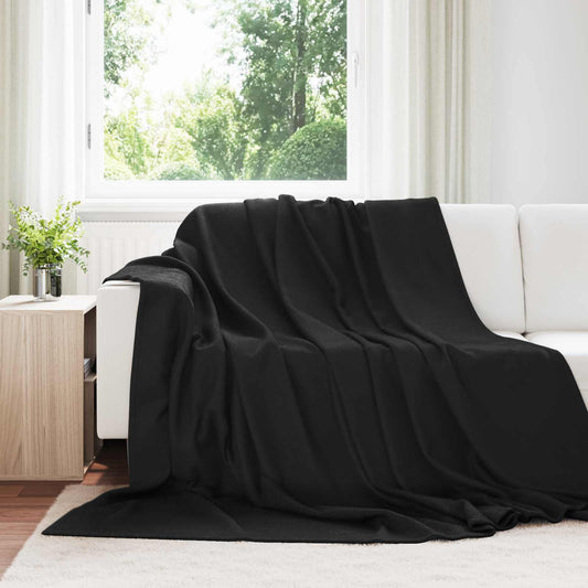vidaXL Ριχτάρια 6 τμχ. Μαύρο 240 x 220 cm 4.28 Μαλλί