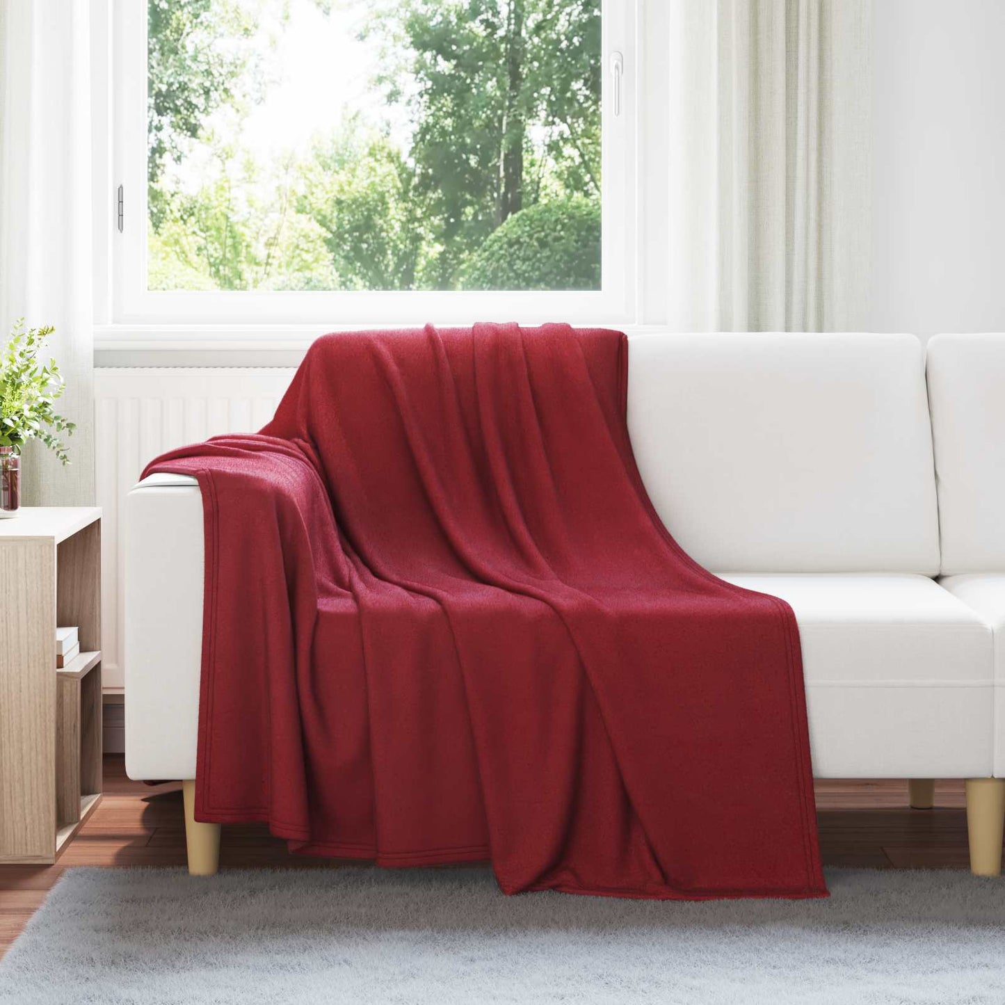vidaXL Ριχτάρια 6 τμχ. Βεραμάν Κόκκινο 200 x 150 cm 2.52 Μαλλί