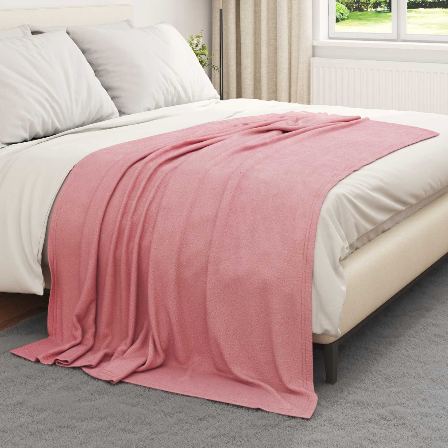 vidaXL Ριχτάρια 6 τμχ. Ροζ 200 x 150 cm 2.52 Μαλλί