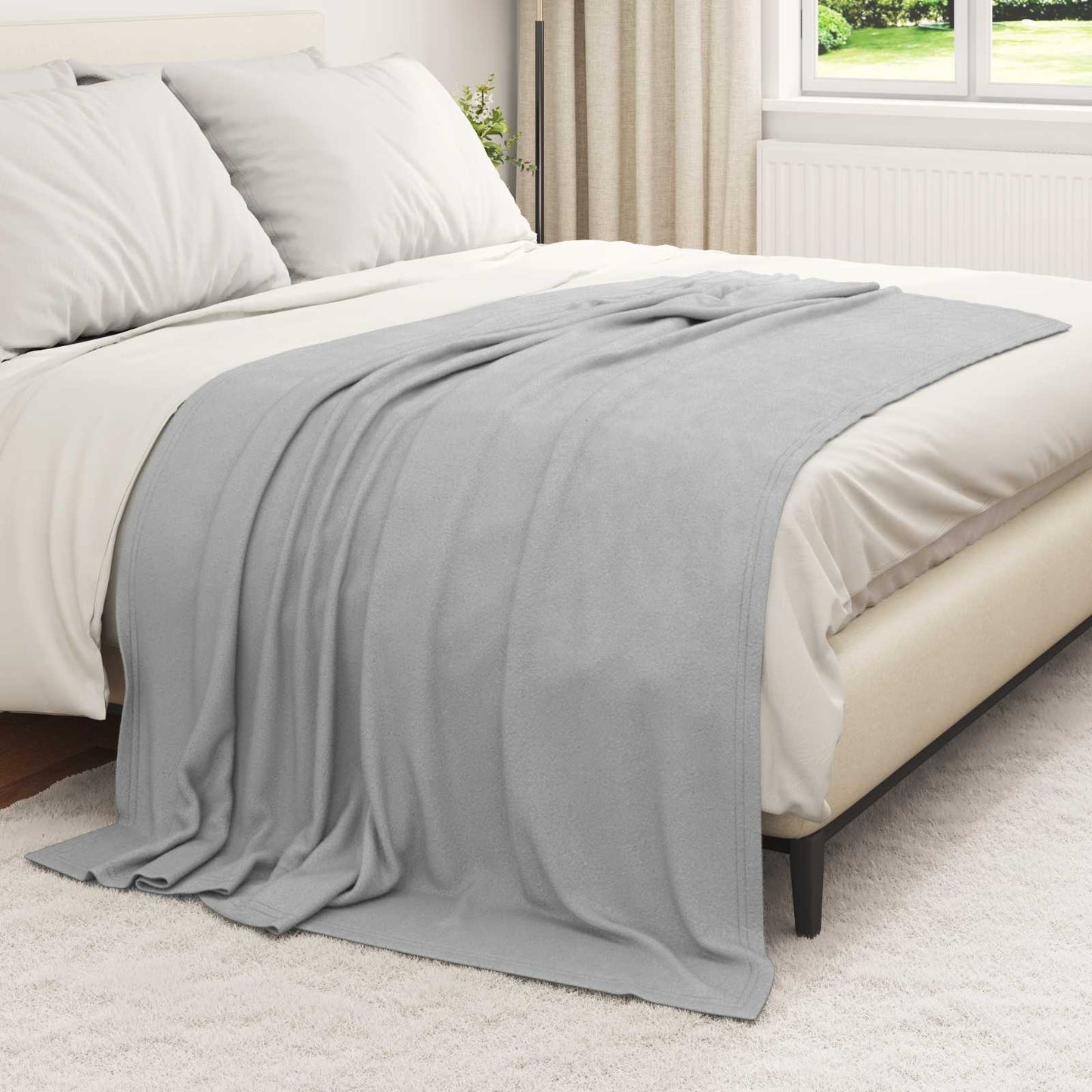 vidaXL Ριχτάρια 24 pcs Γκρι 200 x 150 cm Μαλλί