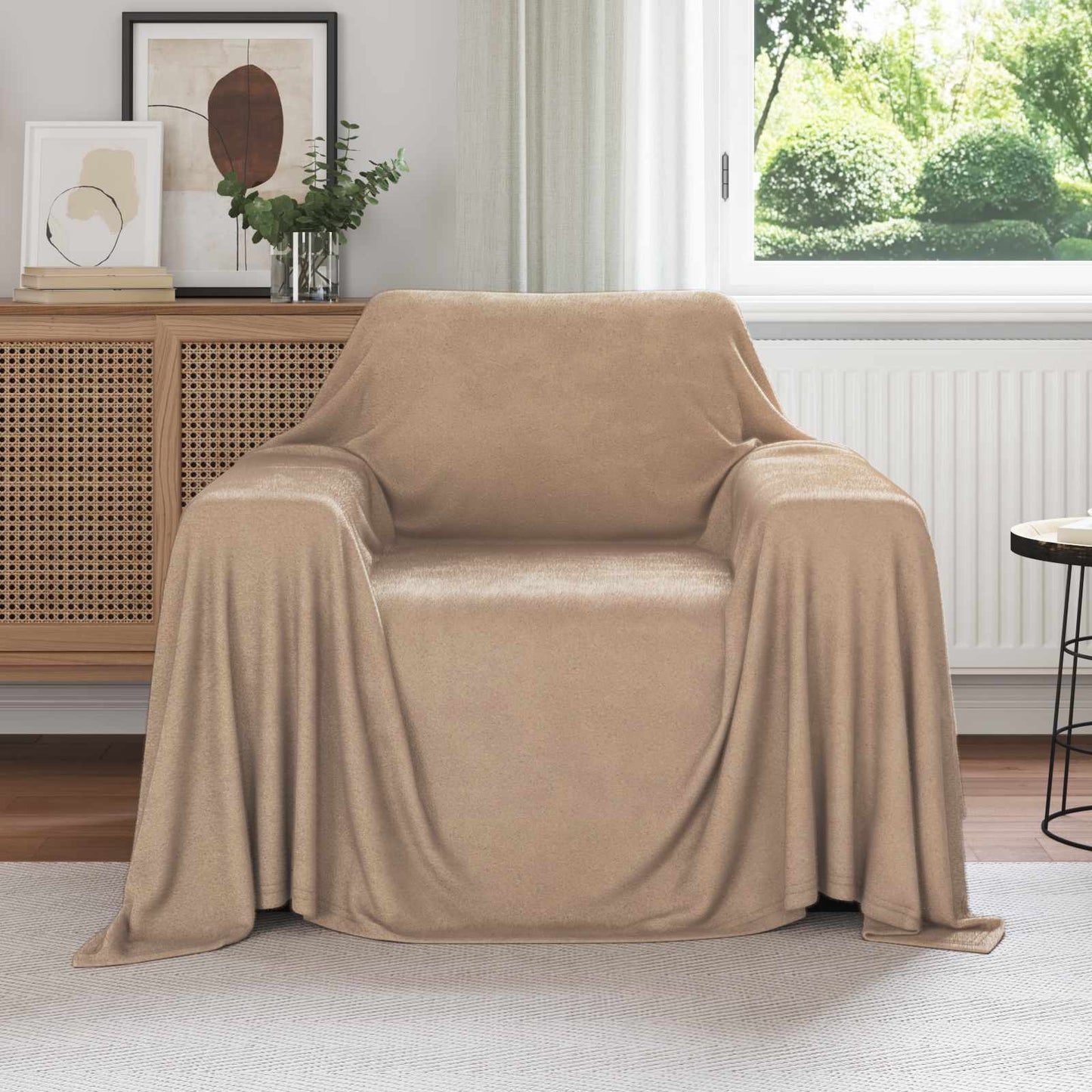 vidaXL Κουβέρτα Καμηλοπάρδαλη 210 x 140 εκ Μαλλί