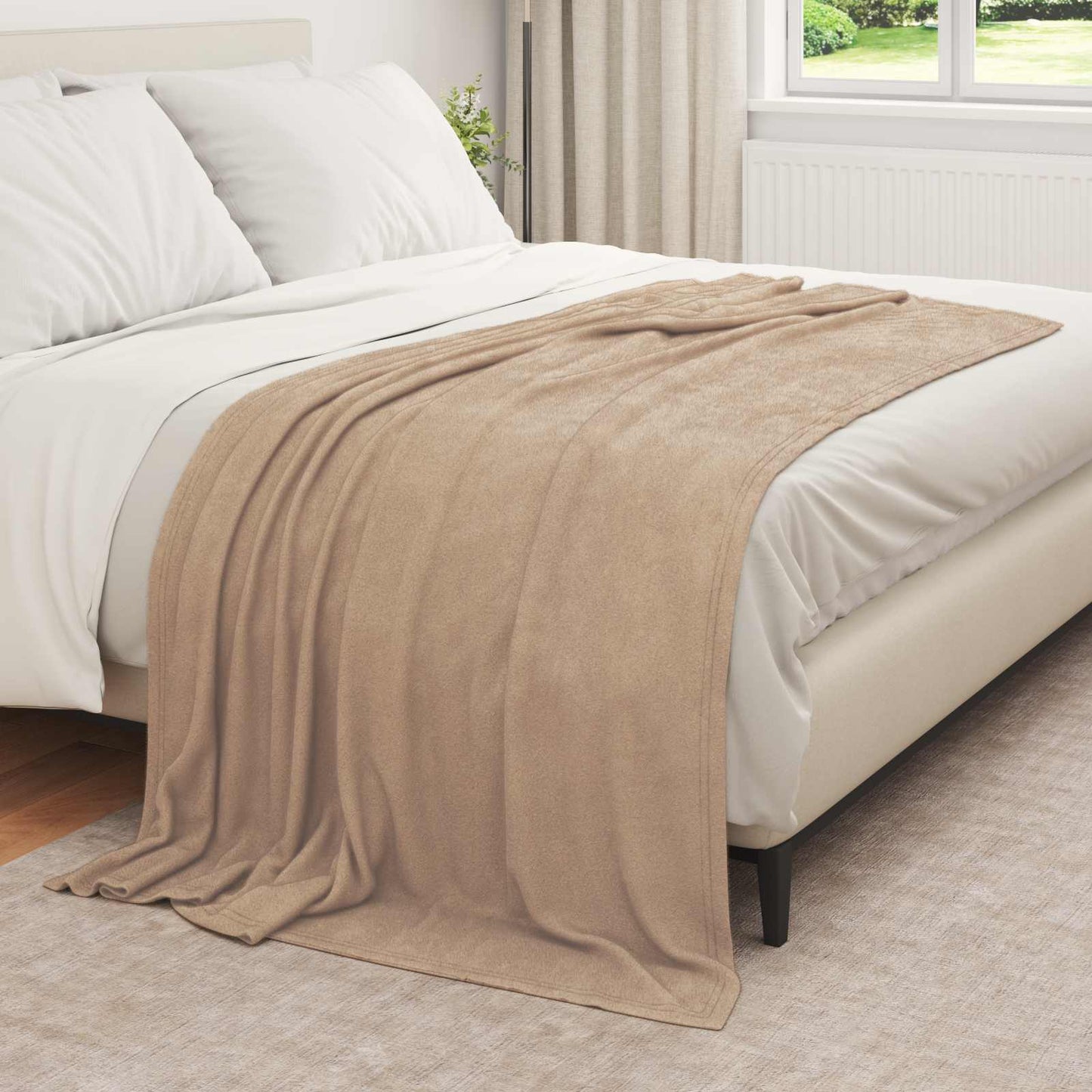 vidaXL Κουβέρτα Καμηλοπάρδαλη 210 x 140 εκ Μαλλί