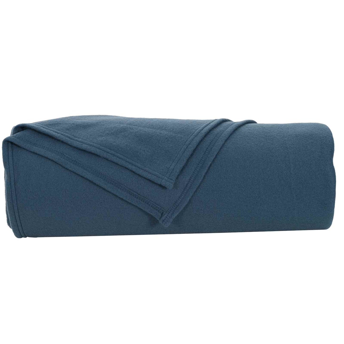 vidaXL Κουβέρτα Σκούρο μπλε 350 x 270 εκ. Μαλλί