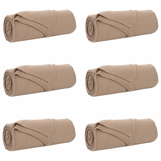 vidaXL Ριχτάρια 6 pcs Καμηλοπάρδαλη 210 x 140 εκ Μαλλί