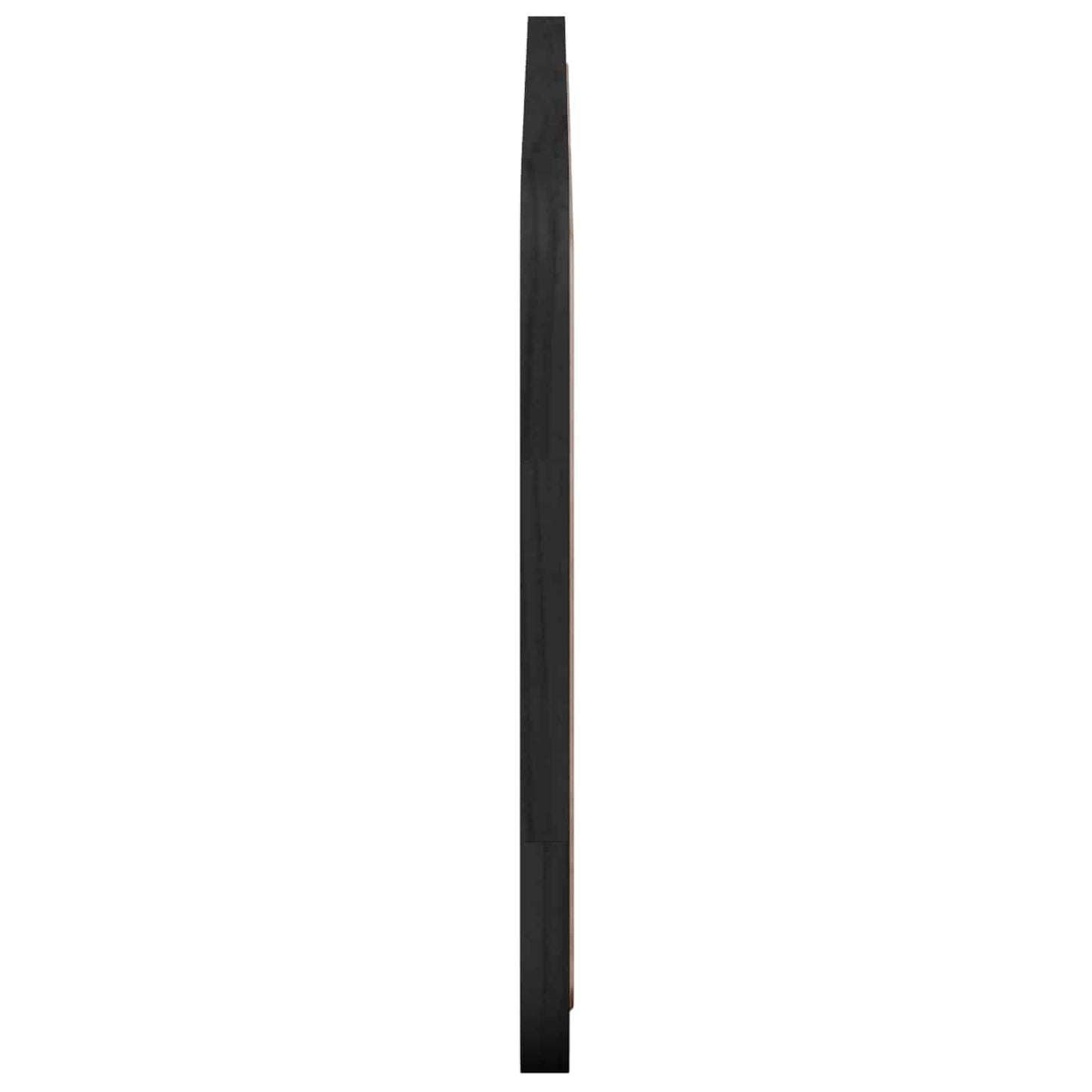 vidaXL Κεφαλάρι με κεφαλάρι Μαύρο 120 x 55 x 3 εκ. Ρατάν