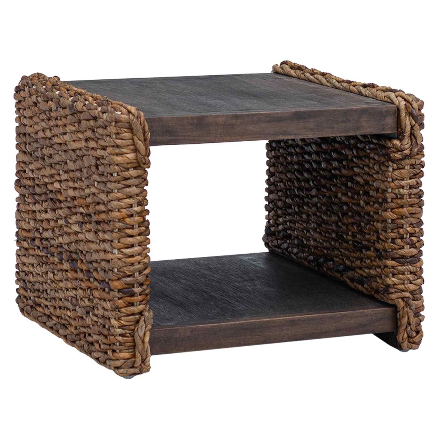 vidaXL Τραπεζάκι σαλονιού Φυσικό 45 x 45 x 45 cm Στερεό ξύλο Μαόνι