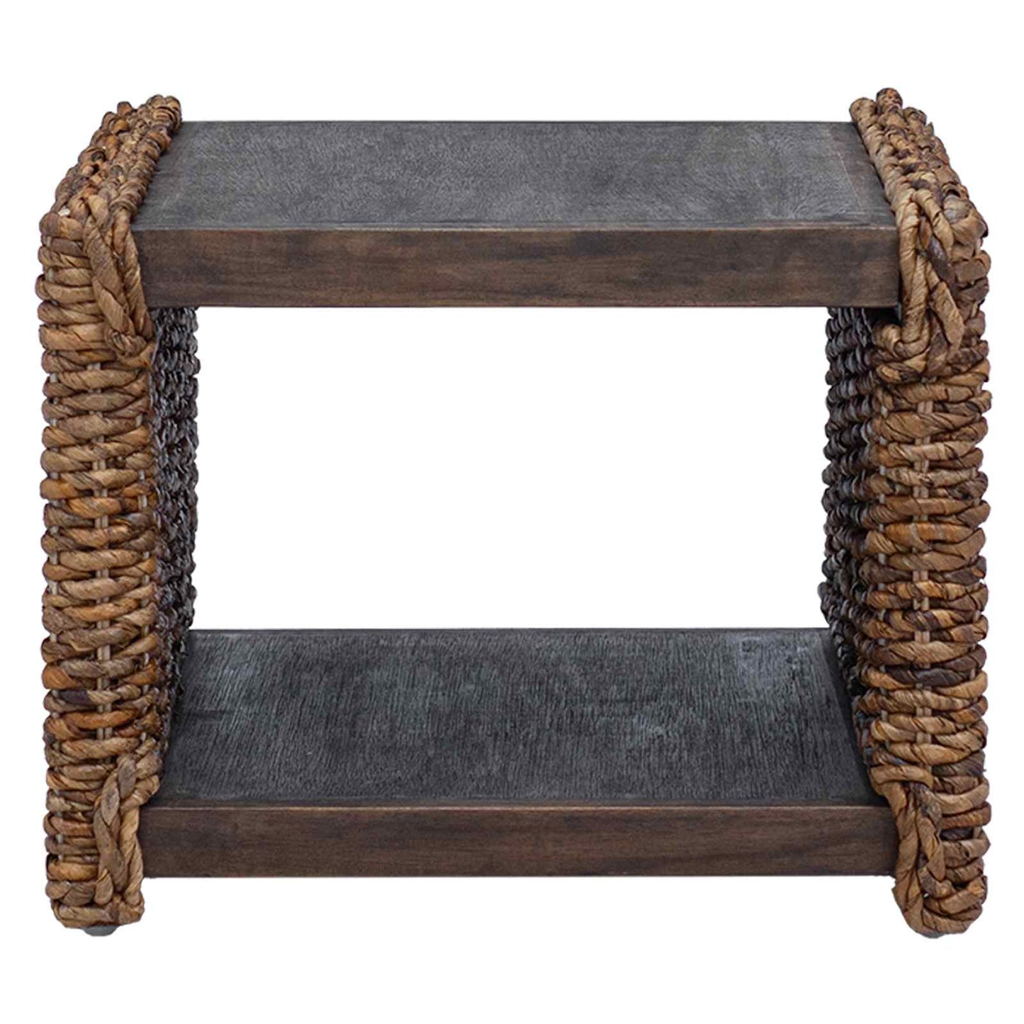 vidaXL Τραπεζάκι σαλονιού Φυσικό 45 x 45 x 45 cm Στερεό ξύλο Μαόνι