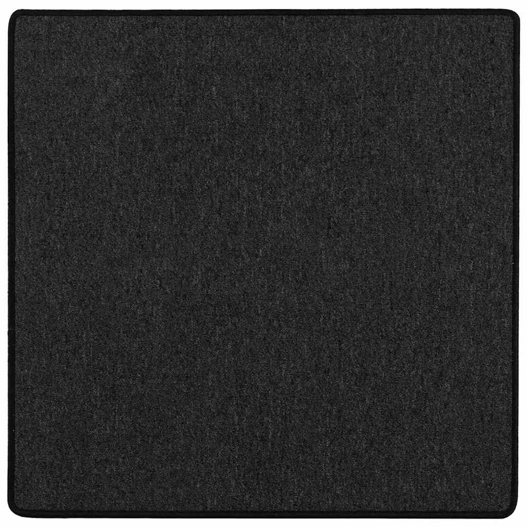 vidaXL Δερμάτινο Χαλί Ανθρακί 100 x 100 cm 100% Πολυπροπυλένιο