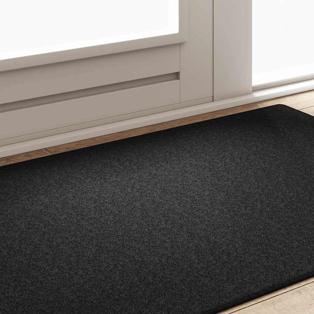 vidaXL Δερμάτινο Χαλί Ανθρακί 100 x 150 cm 100% Πολυπροπυλένιο