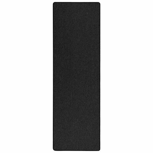 vidaXL Δερμάτινο Χαλί Ανθρακί 100 x 250 cm 100% Πολυπροπυλένιο