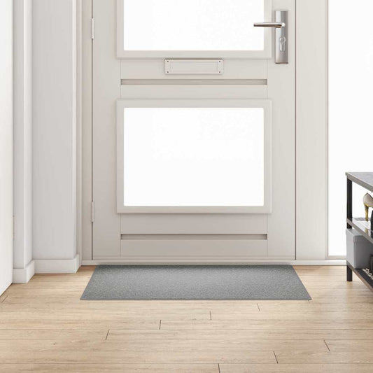 vidaXL Δερμάτινο Χαλί Ανοιχτό γκρι 100 x 100 cm 100% Πολυπροπυλένιο
