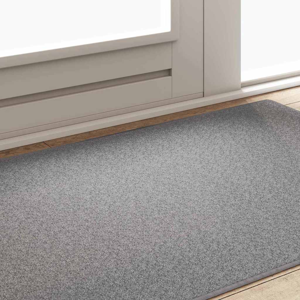 vidaXL Δερμάτινο Χαλί Ανοιχτό γκρι 100 x 150 cm 100% Πολυπροπυλένιο
