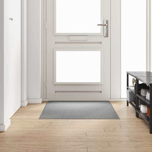 vidaXL Δερμάτινο Χαλί Ανοιχτό γκρι 100 x 150 cm 100% Πολυπροπυλένιο