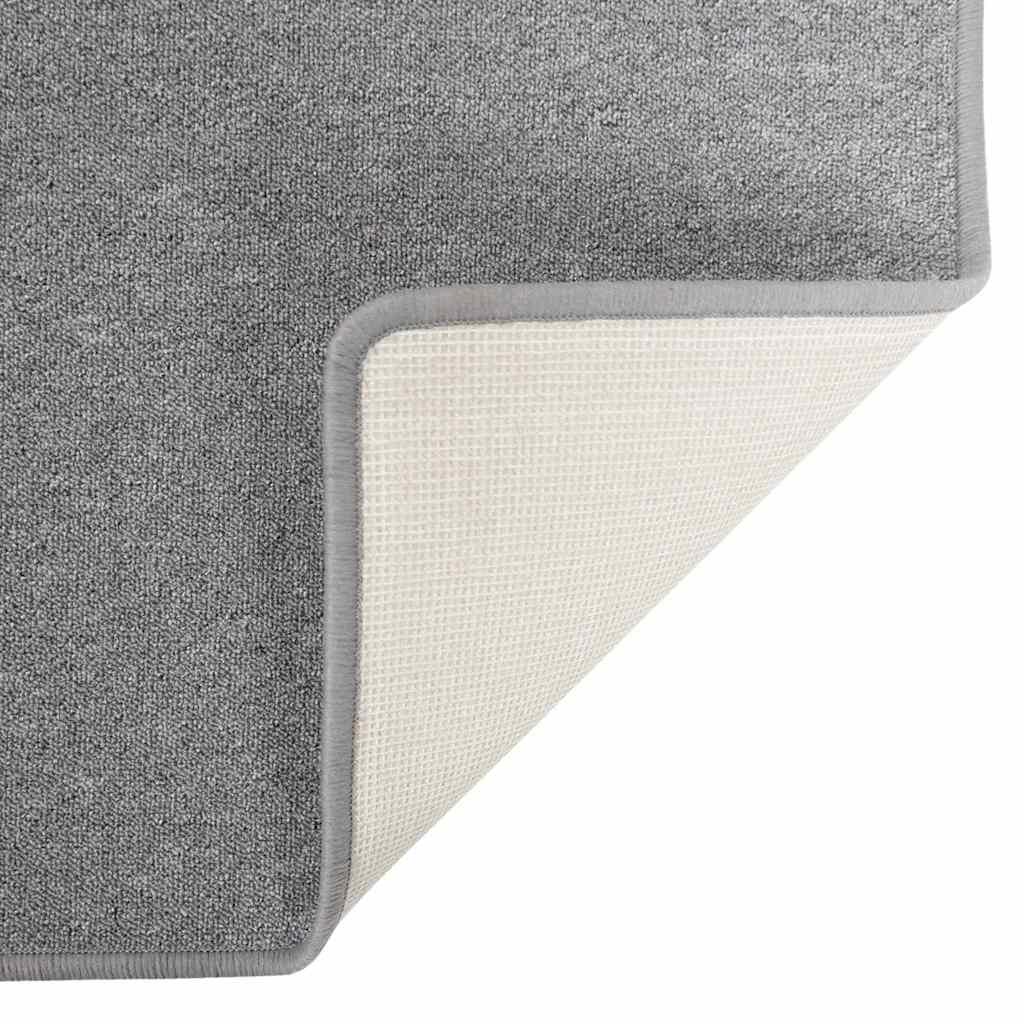 vidaXL Δερμάτινο Χαλί Ανοιχτό γκρι 100 x 250 cm 100% Πολυπροπυλένιο