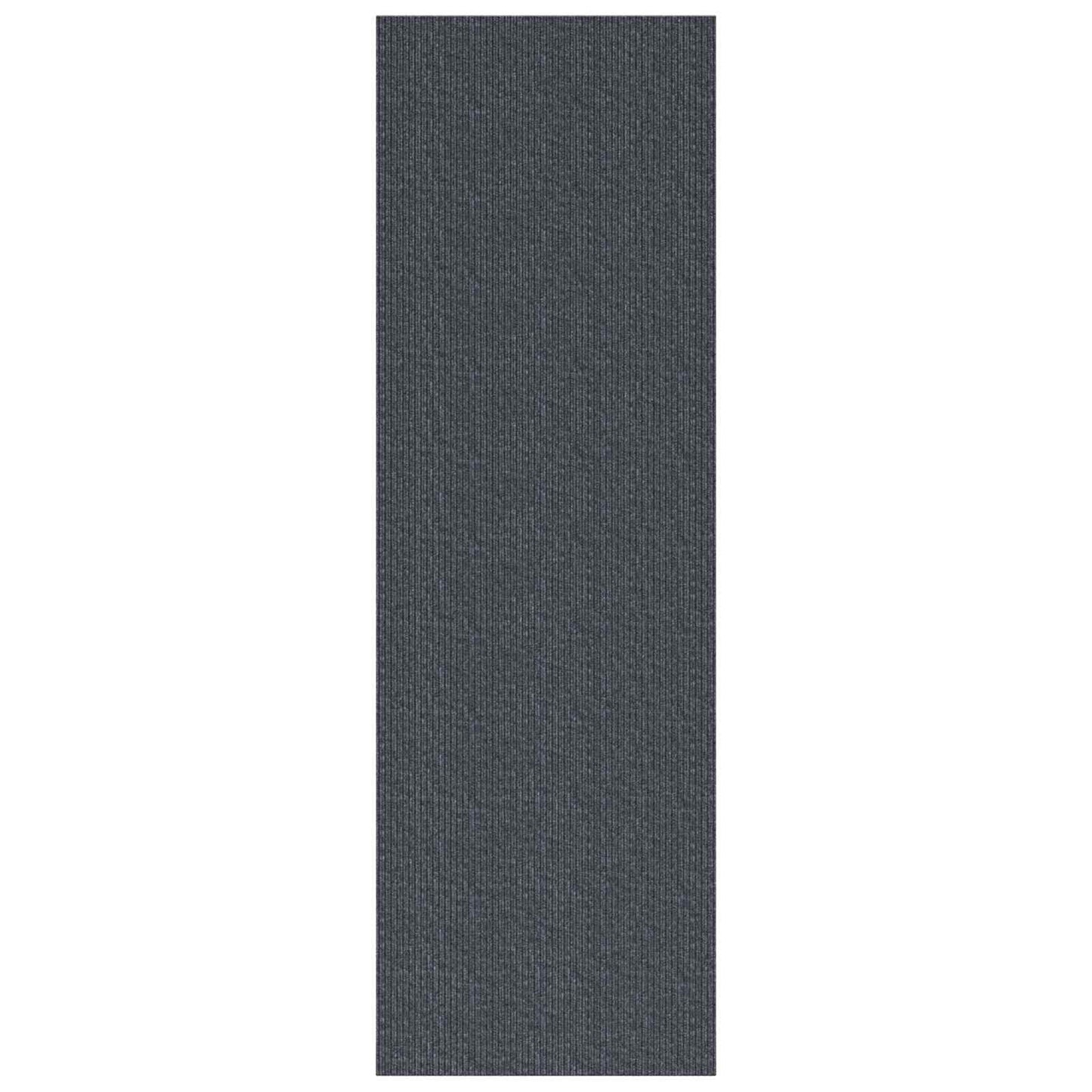 vidaXL Δερμάτινο Χαλί Γκρι 80 x 300 cm ύφασμα