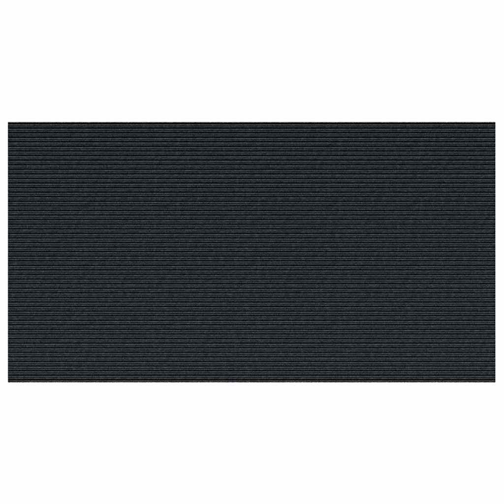 vidaXL Δερμάτινο Χαλί Ανθρακί 80 x 150 cm ύφασμα