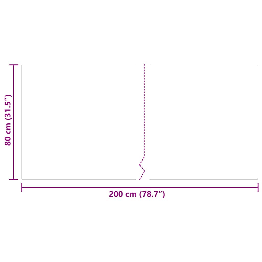vidaXL Δερμάτινο Χαλί Ανθρακί 80 x 200 cm ύφασμα