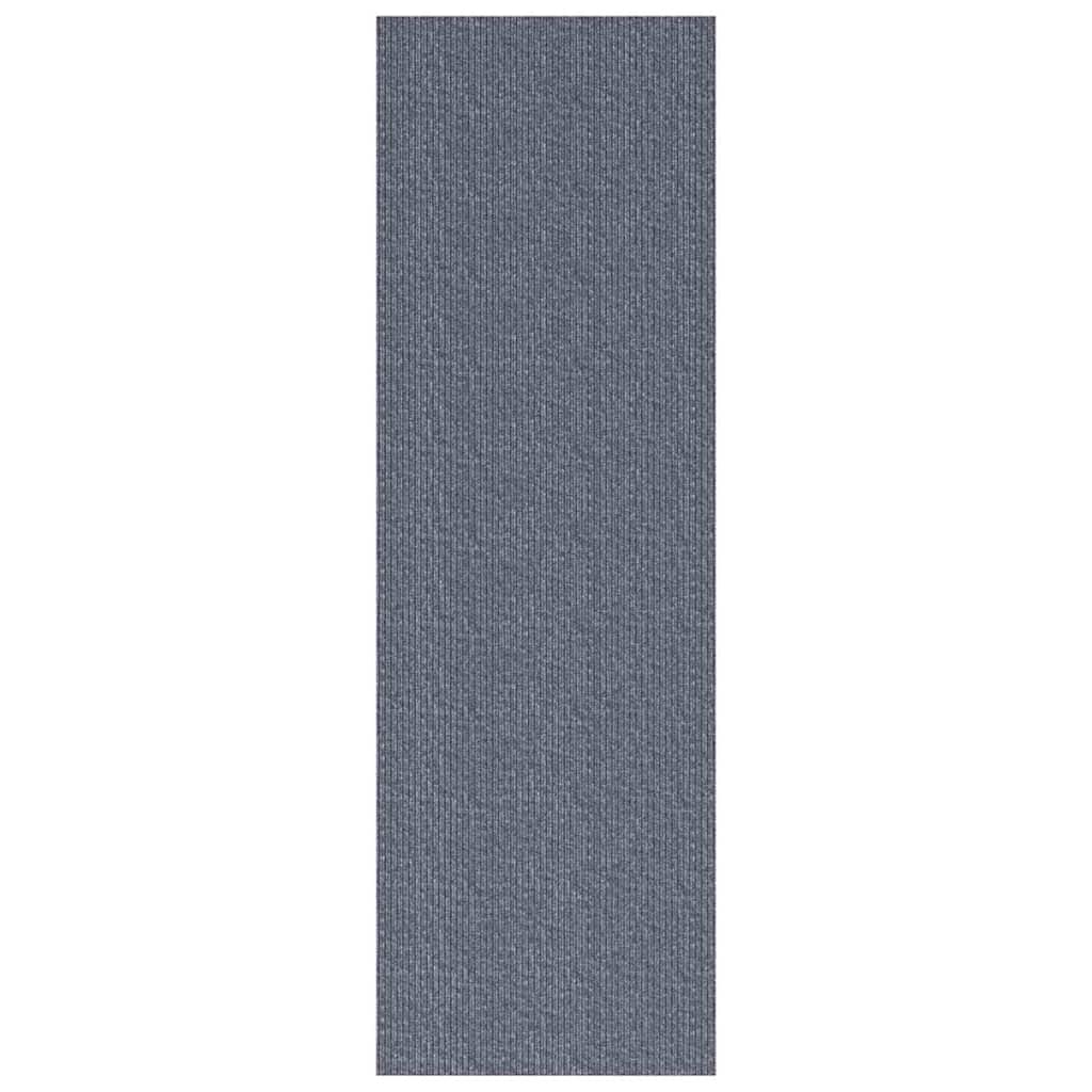 vidaXL Δερμάτινο Χαλί Ανοιχτό γκρι 80 x 250 cm ύφασμα