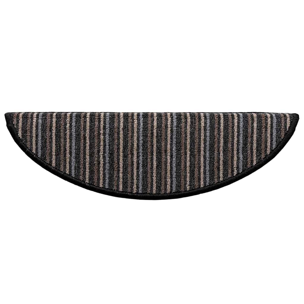 vidaXL Αυτοκόλλητα Ματ Σκαλοπατιών 15 pcs Ανθρακί 56 x 17 x 3 cm