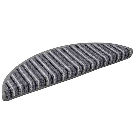 vidaXL Αυτοκόλλητα Ματ Σκαλοπατιών 15 pcs Γκρι 56 x 17 x 3 cm