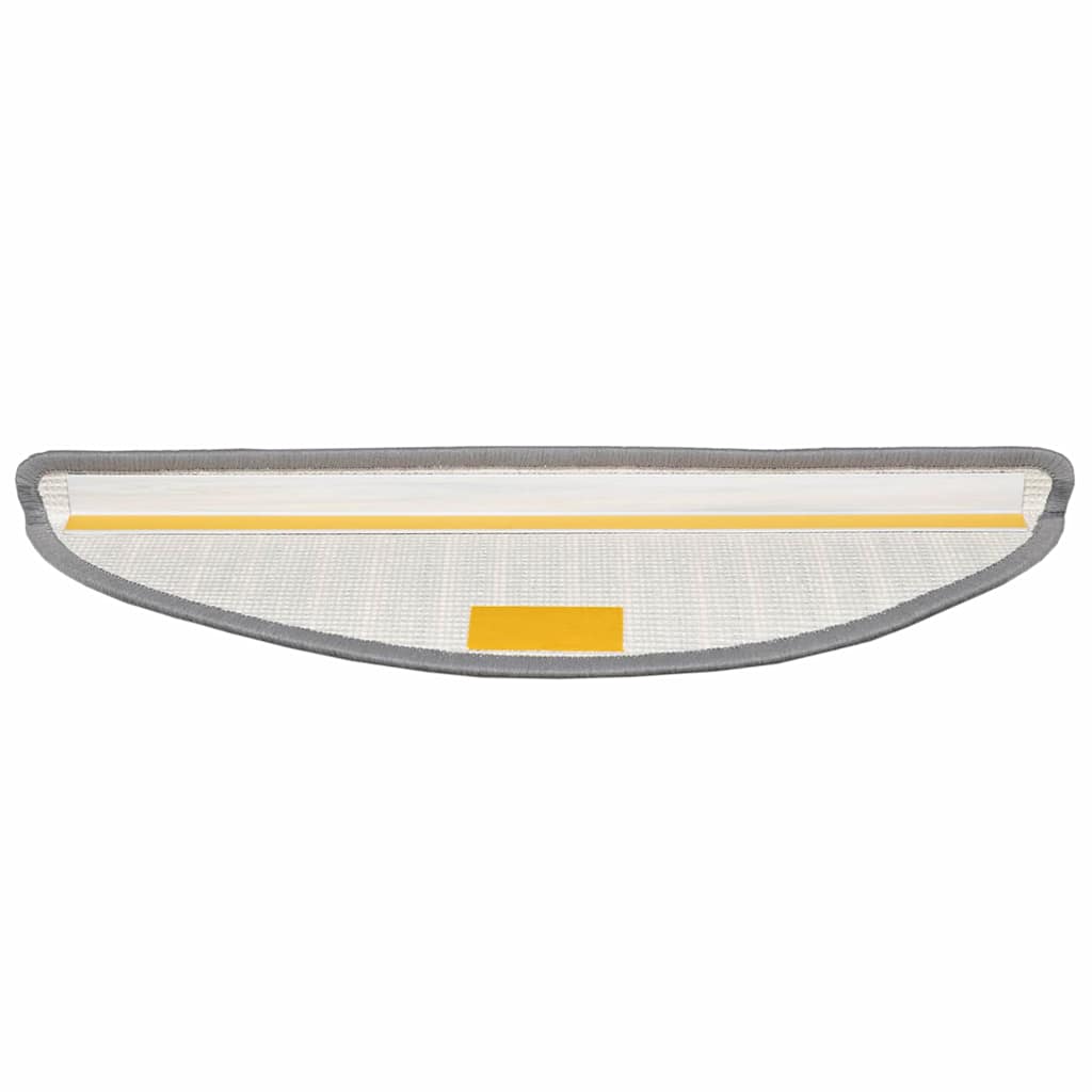 vidaXL Αυτοκόλλητα Ματ Σκαλοπατιών 15 pcs Γκρι 56 x 17 x 3 cm