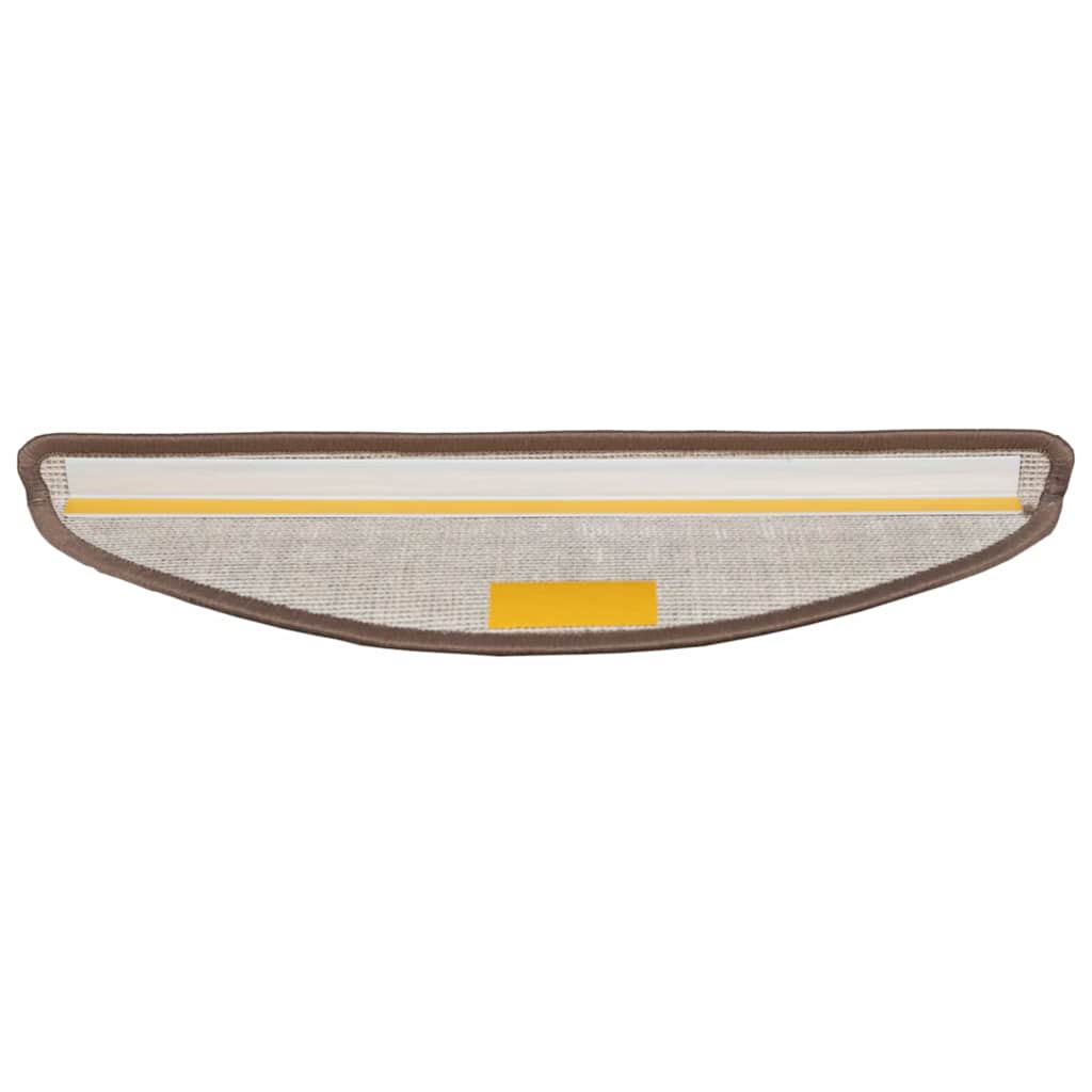 vidaXL Αυτοκόλλητα Ματ Σκαλοπατιών 15 pcs Καφέ 56 x 17 x 3 cm