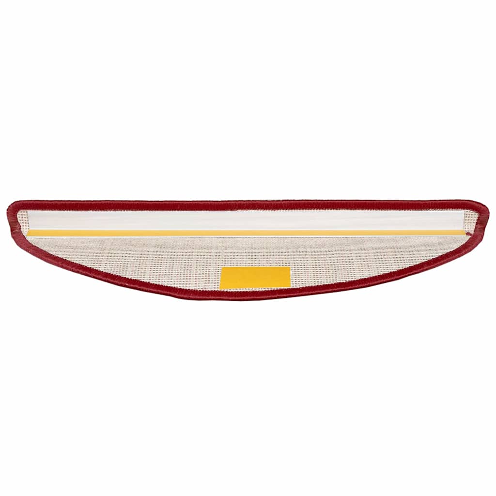 vidaXL Αυτοκόλλητα Ματ Σκαλοπατιών 15 pcs Κόκκινο 56 x 17 x 3 cm