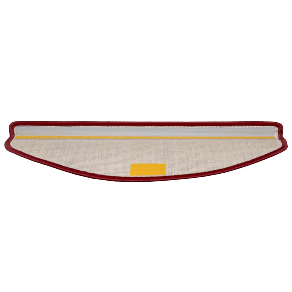 vidaXL Αυτοκόλλητα Ματ Σκαλοπατιών 15 pcs Κόκκινο 65 x 21 x 4 cm