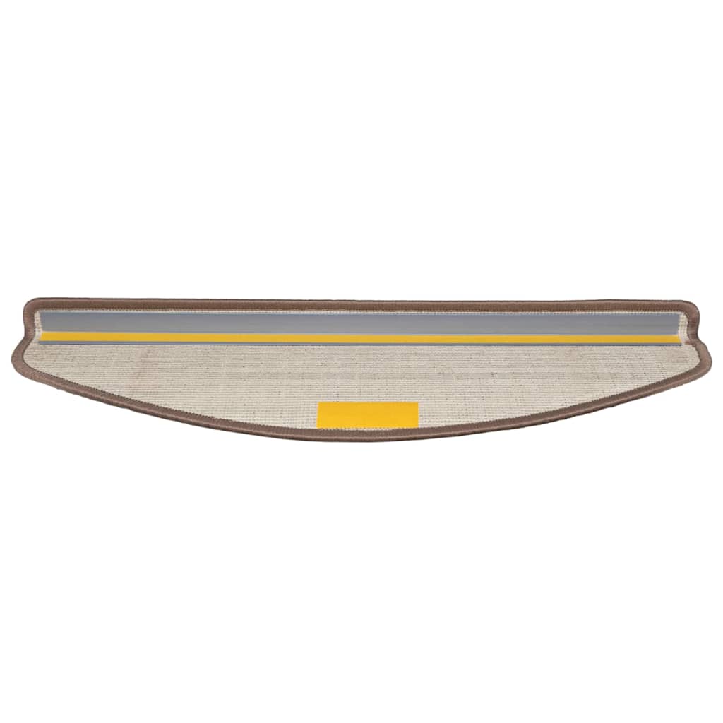 vidaXL Αυτοκόλλητα Ματ Σκαλοπατιών 15 pcs Καφέ 65 x 21 x 4 cm