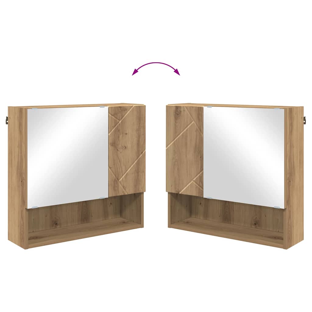 vidaXL Σετ Επίπλων Μπάνιου 2 pcs artisan δρυς 61 x 35 x 64 εκ.