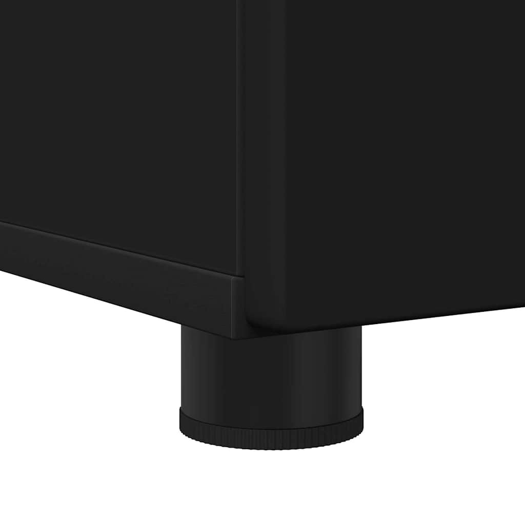 vidaXL Σετ Επίπλων Μπάνιου Επιτοίχιο 3 pcs Μαύρο 61 x 35 x 64 εκ.