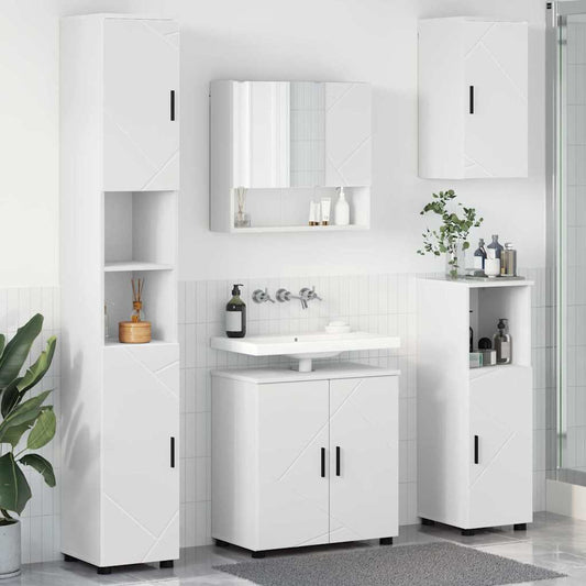 vidaXL Σετ Επίπλων Μπάνιου 5 τμχ. Λευκό 61 x 35 x 64 εκ.