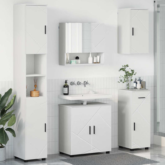 vidaXL Σετ Επίπλων Μπάνιου 5 τμχ. Λευκό 61 x 35 x 64 εκ.