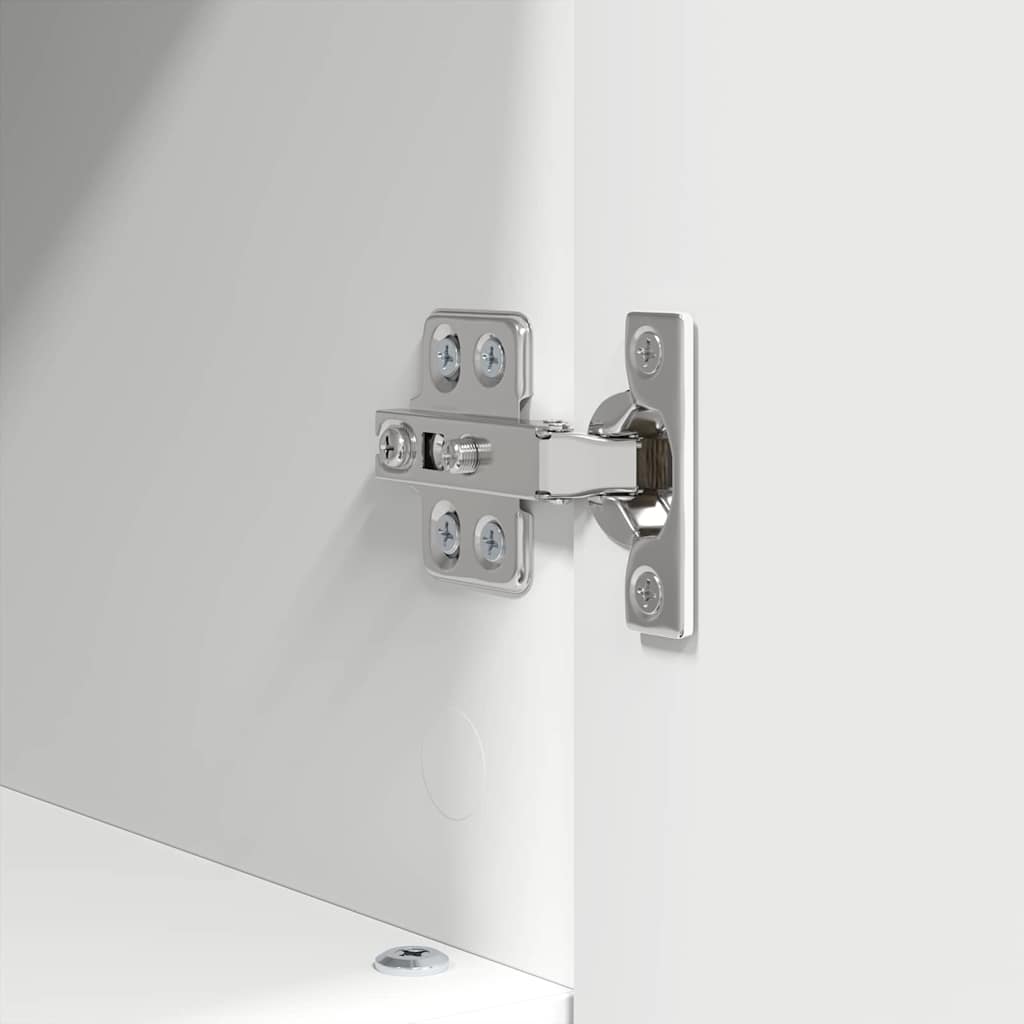 vidaXL Σετ Επίπλων Μπάνιου με συρτάρι 3 pcs Λευκό 76,5 x 35 x 64 εκ