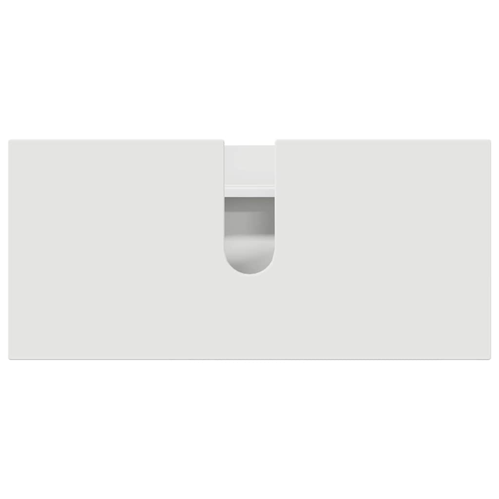 vidaXL Σετ Επίπλων Μπάνιου με συρτάρι 3 pcs Λευκό 76,5 x 35 x 64 εκ