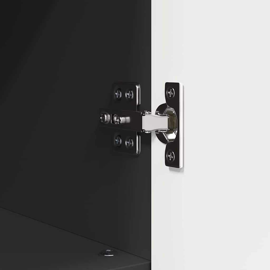 vidaXL Σετ Επίπλων Μπάνιου με συρτάρι 3 pcs Μαύρο 76,5 x 35 x 64 εκ