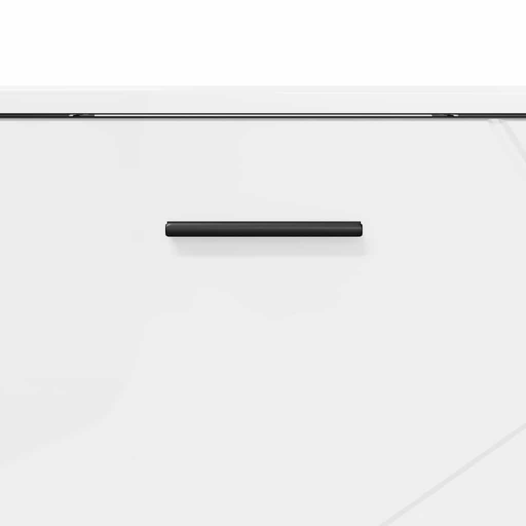 vidaXL Σετ Επίπλων Μπάνιου 3 pcs Γυαλιστερό λευκό 76,5 x 35 x 64 εκ