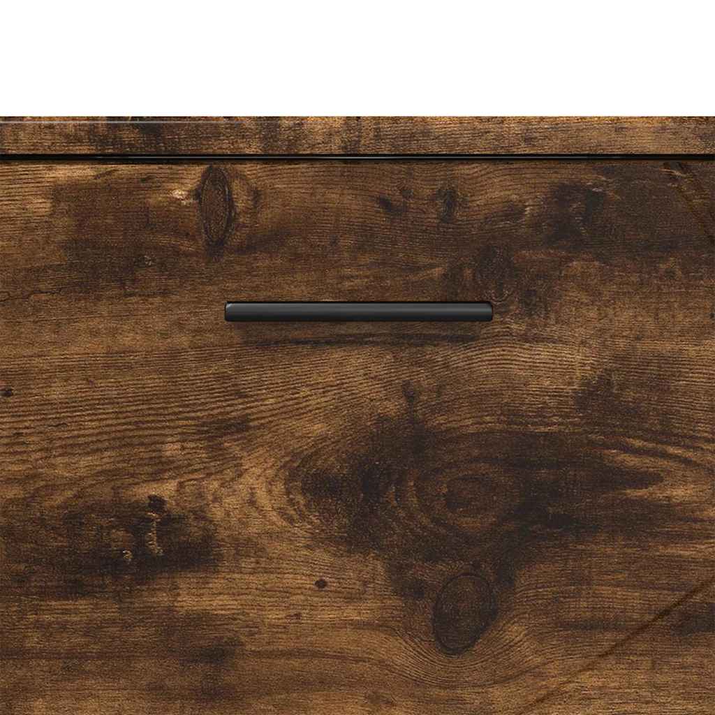 vidaXL Σετ Επίπλων Μπάνιου 3 pcs Καπνιστή δρυς 76,5 x 35 x 64 εκ