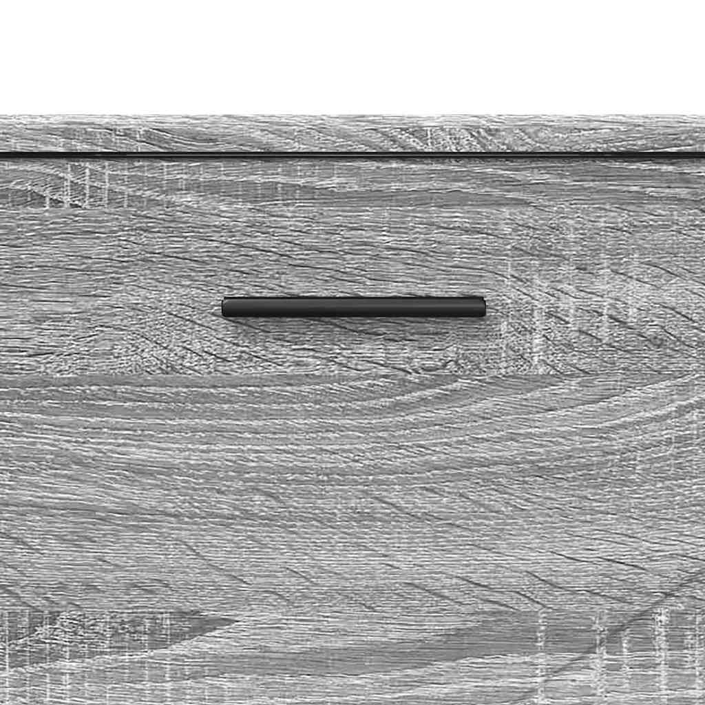 vidaXL Σετ Επίπλων Μπάνιου με ράφι 3 pcs Γκρι sonoma 76,5 x 35 x 64 εκ