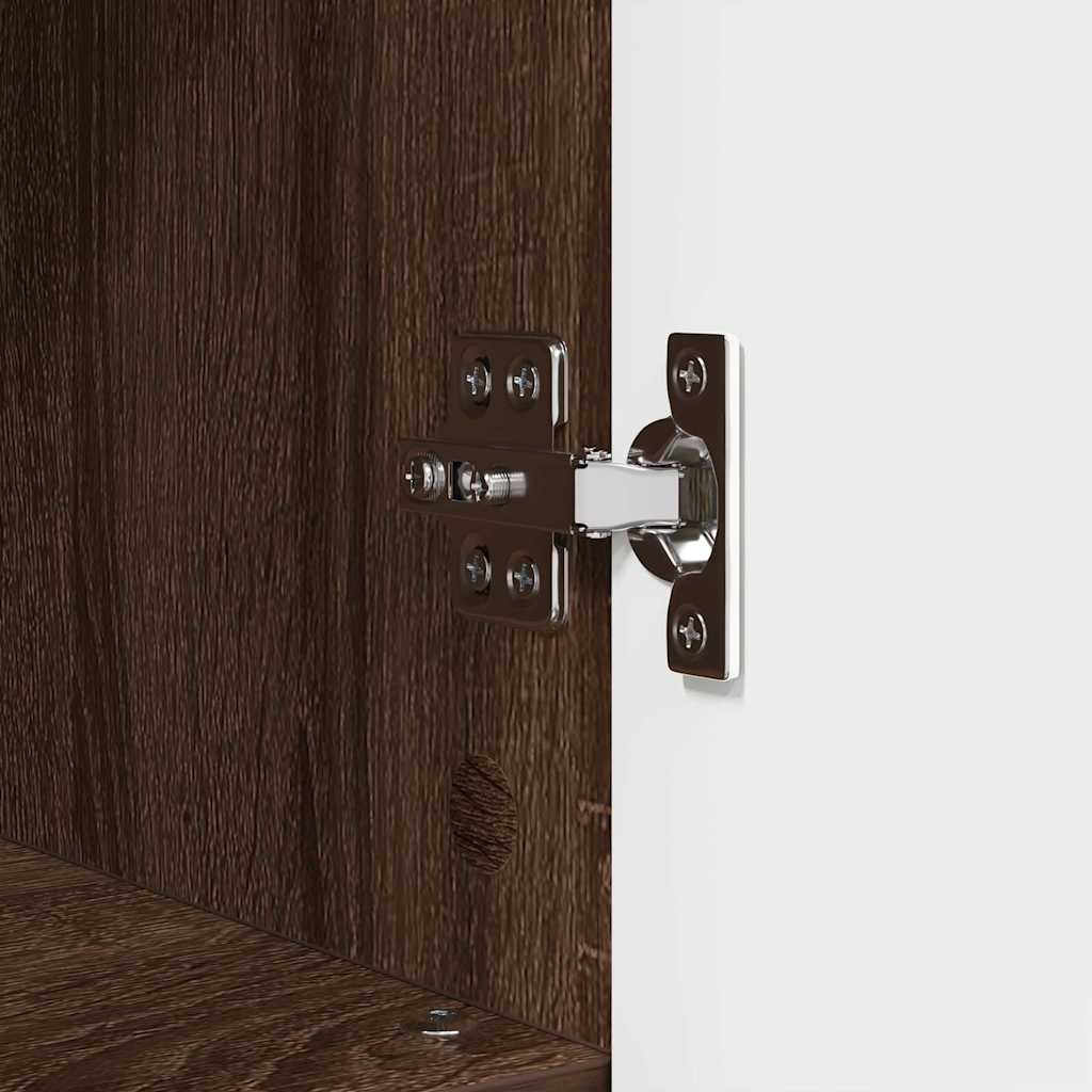 vidaXL Σετ Επίπλων Μπάνιου με ράφι 3 pcs Καφέ δρυς 76,5 x 35 x 64 εκ