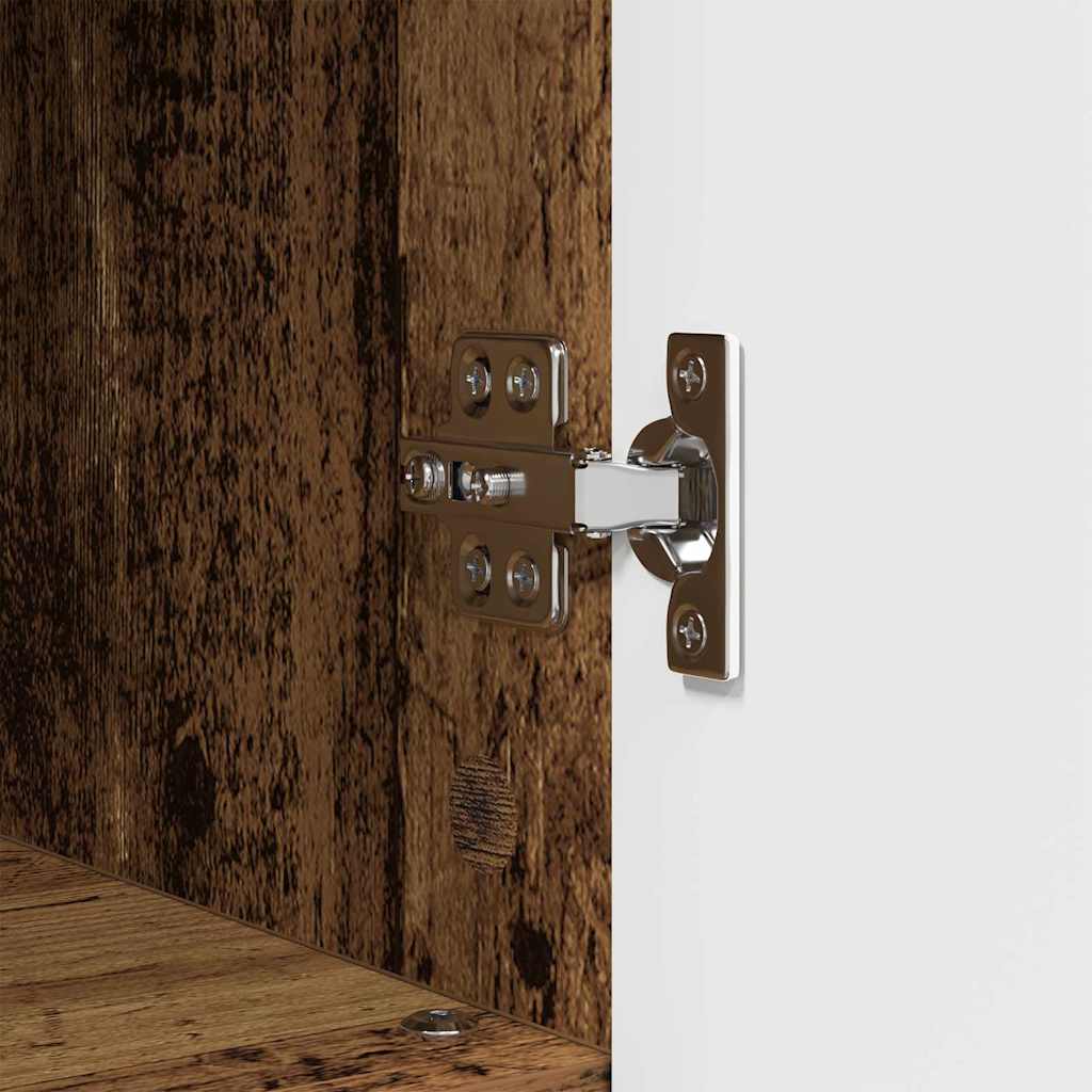 vidaXL Σετ Επίπλων Μπάνιου με ράφι 3 pcs Παλαιό ξύλο 76,5 x 35 x 64 εκ