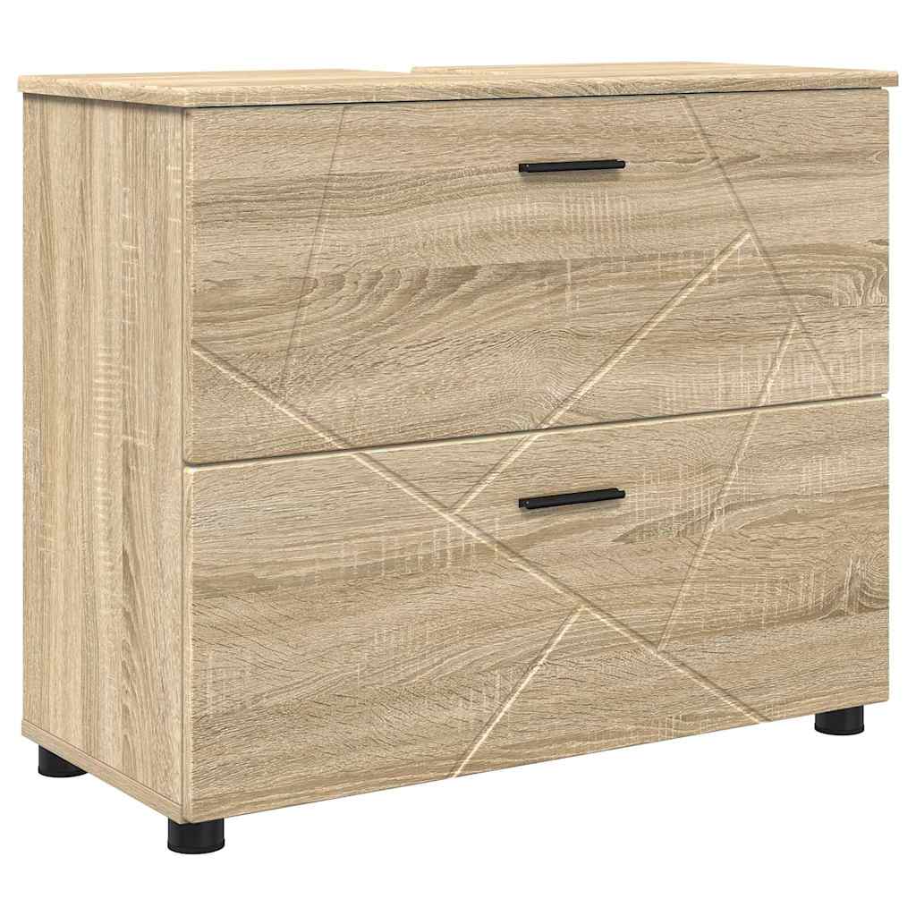 vidaXL Σετ Επίπλων Μπάνιου με ράφι 4 pcs Sonoma Δρυς 30 x 35 x 192 εκ.