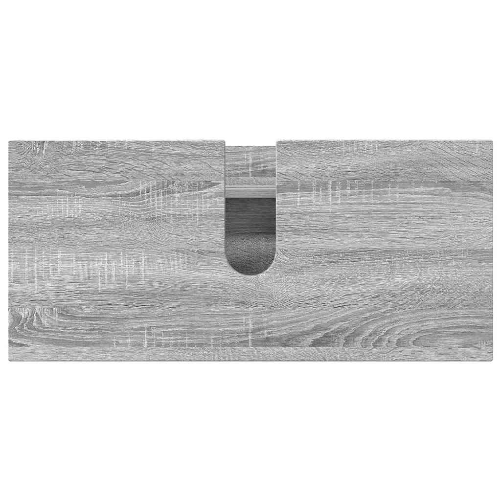 vidaXL Σετ Επίπλων Μπάνιου με ράφι 5 pcs Γκρι sonoma 30 x 35 x 192 εκ.