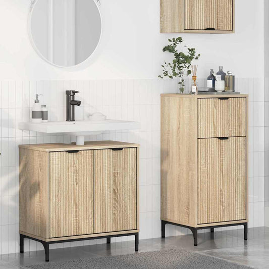 vidaXL Σετ Επίπλων Μπάνιου 2 τμχ. Δρύς Sonoma 39,5 x 36 x 88 εκ