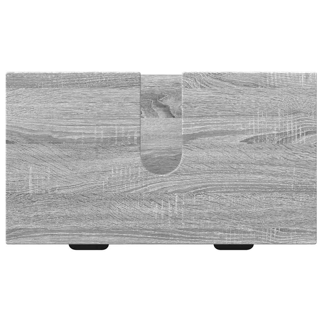 vidaXL Σετ Επίπλων Μπάνιου με ράφι 3 pcs Γκρι sonoma 39.5 x 36 x 88 εκ