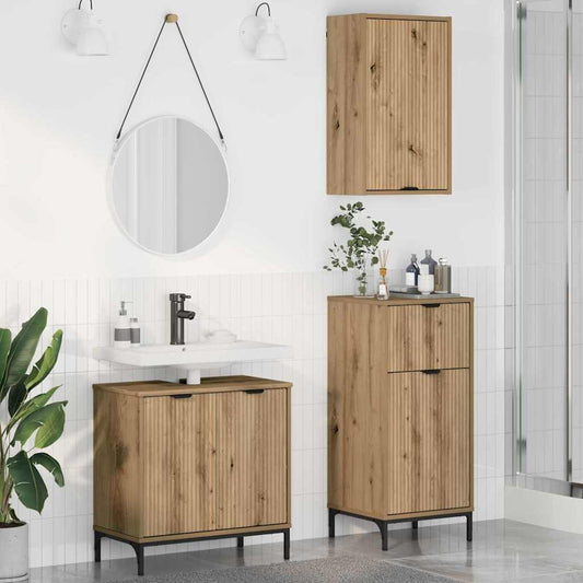 vidaXL Σετ Επίπλων Μπάνιου 3 τμχ. Artisan Oak 39,5 x 36 x 88 εκ