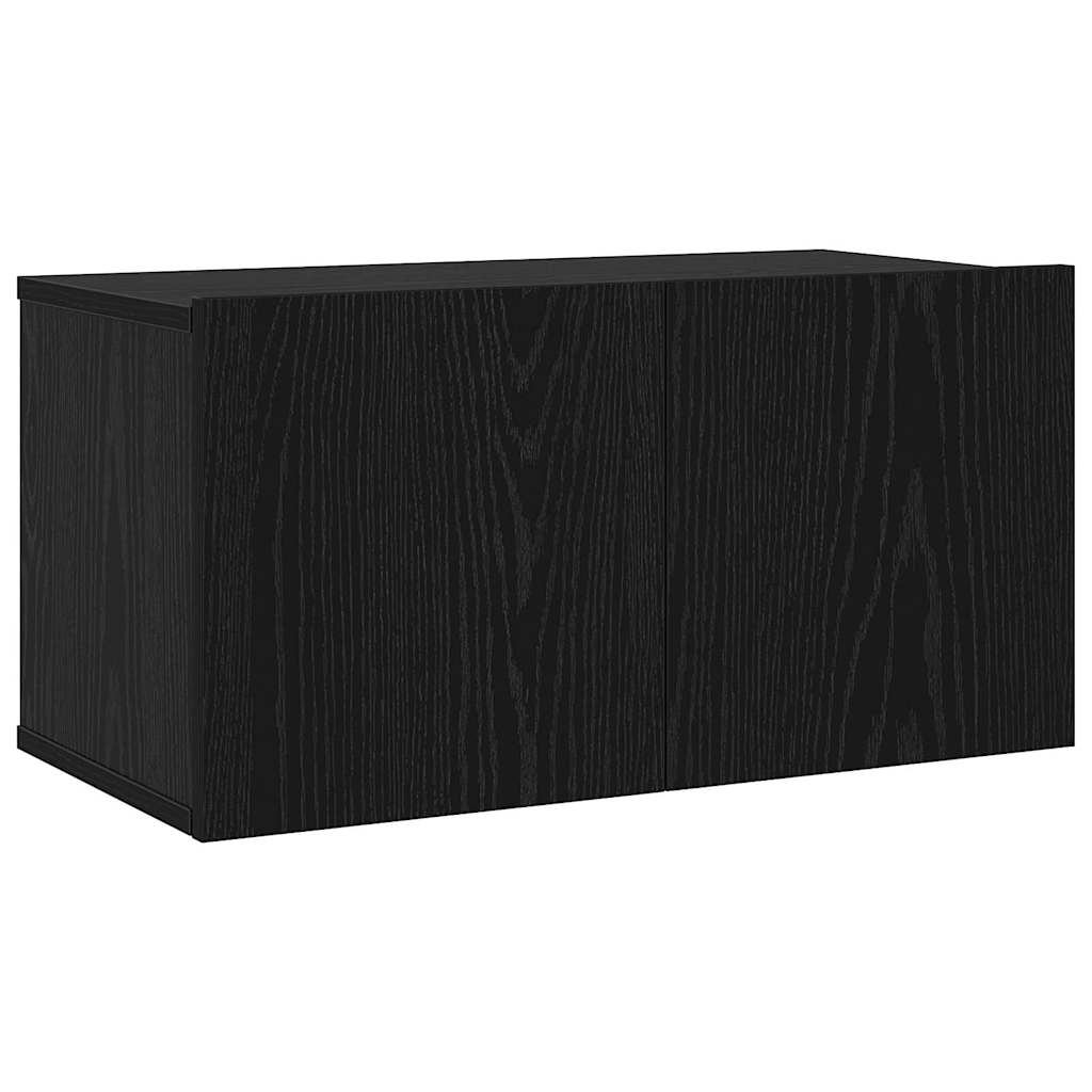 vidaXL Σετ επίπλου τηλεόρασης 7 pcs Μαύρη δρυς 60 x 30 x 30 cm