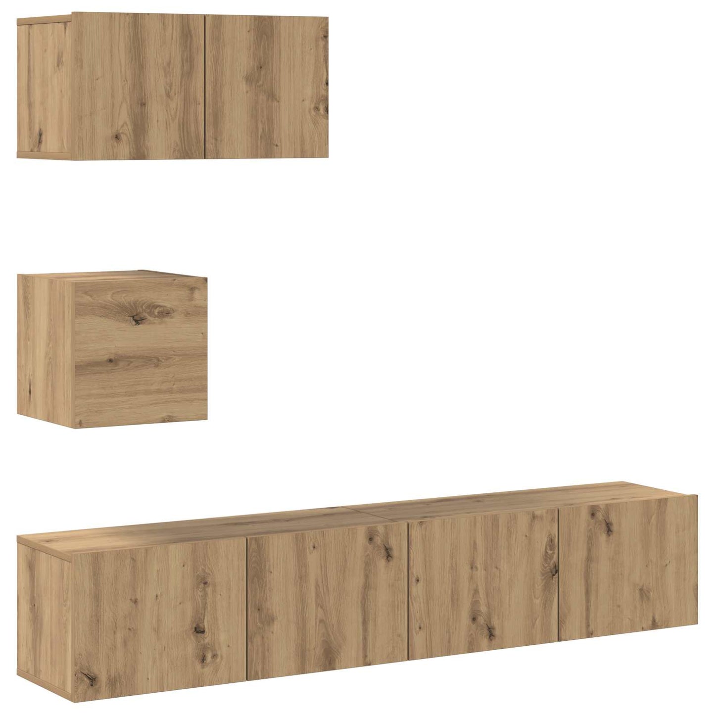 vidaXL Σετ επίπλου τηλεόρασης 3 pcs Artisan Oak Επεξεργασμένο ξύλο
