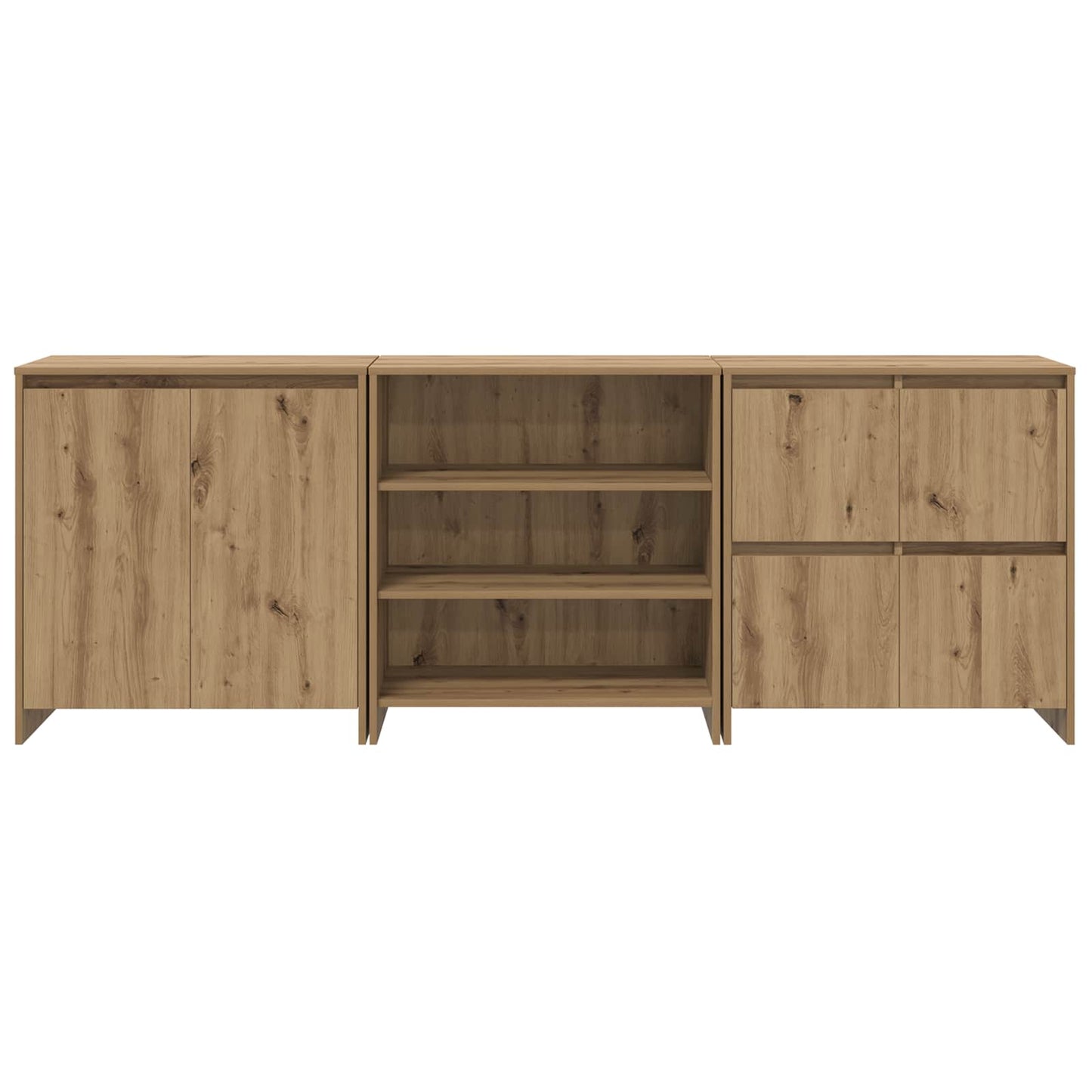 vidaXL Πλαϊνό γραφείο με συρτάρι 3 pcs Artisan Oak 70 x 41 x 75 εκ.