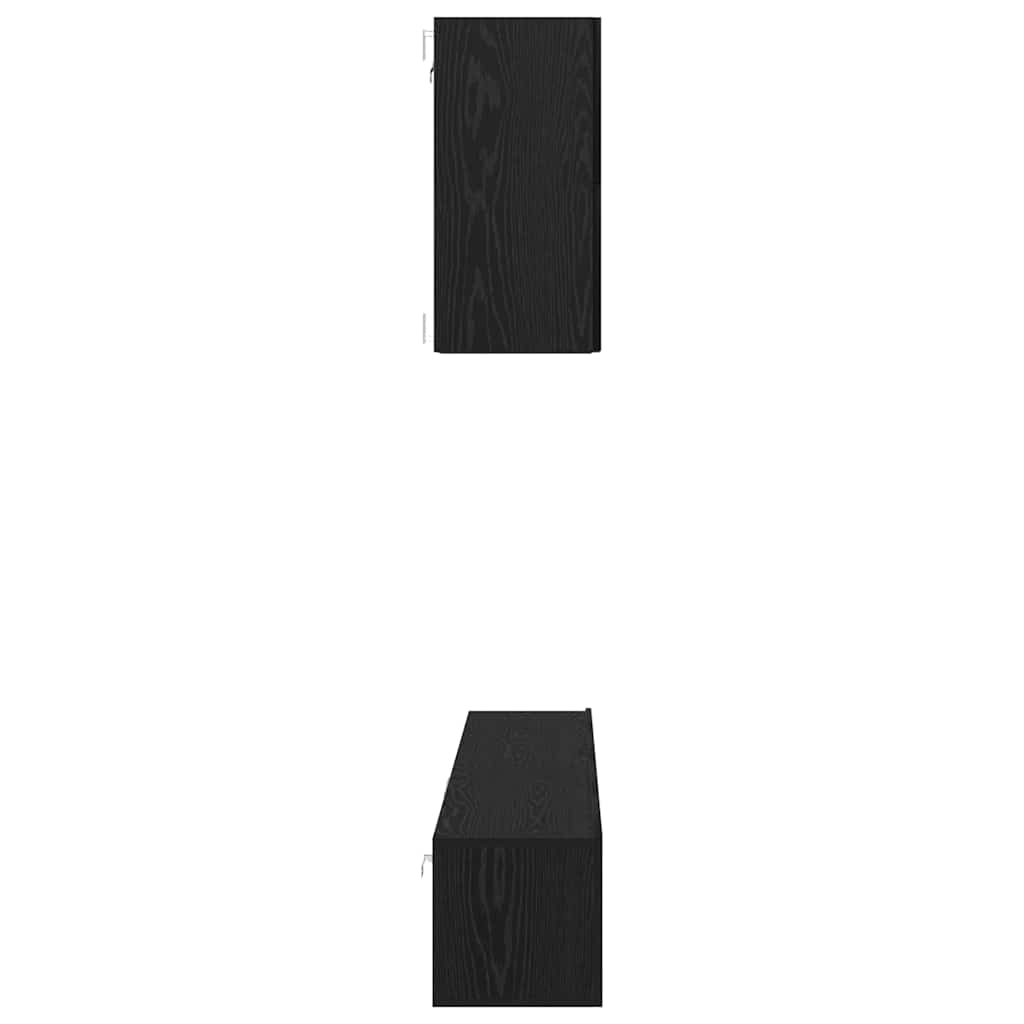 vidaXL Σετ επίπλου τηλεόρασης 5 pcs Μαύρη δρυς 100 x 30 x 30 cm